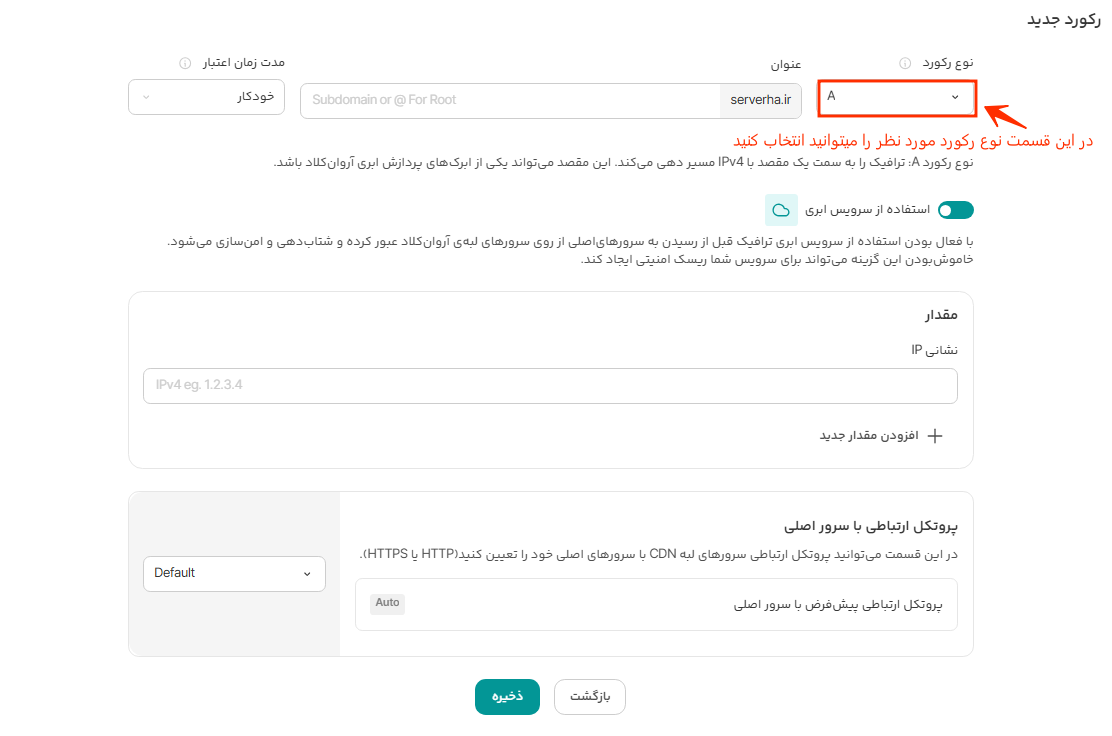 dns رکورد